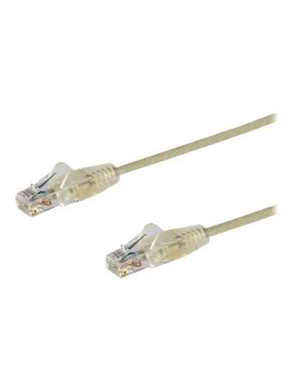 StarTech.com 1.5m CAT6 Cable - Grey Slim CAT6 Patch Cord - Snagless - LSZH - patch cable - 1.5 m - grey - Grå - 1m