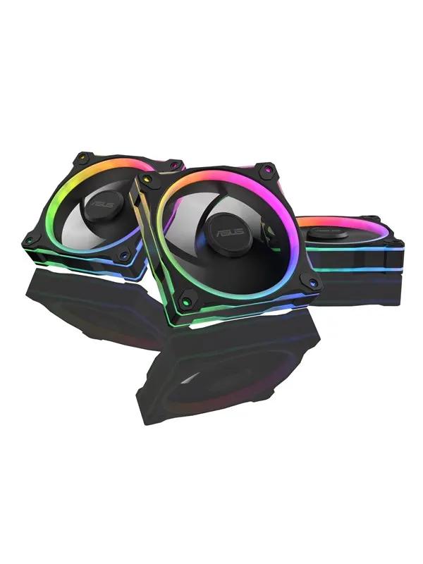ASUS Prime MR120 Fan ARGB Black 3in1 - Svart med RGB LED