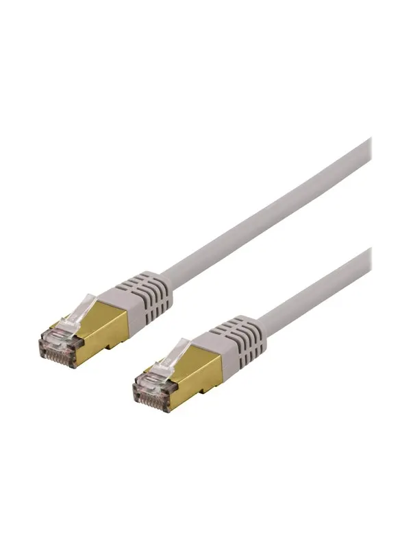 Deltaco patch cable - 2 m - grey - Grå - 2m