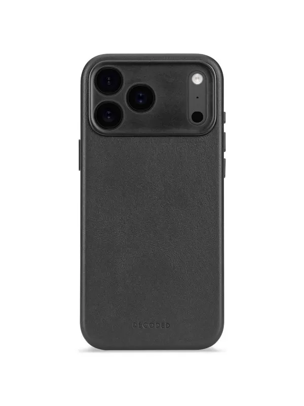 Decoded - Leather Backcover for iPhone 17 Pro Max - Black