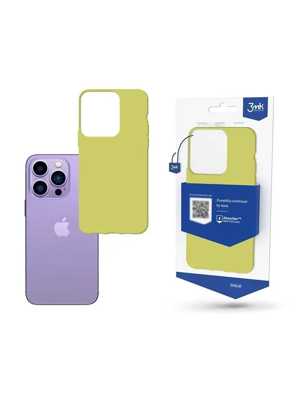 3mk Case for iPhone 14 Pro Max from the Matt Case Series - Lime Green