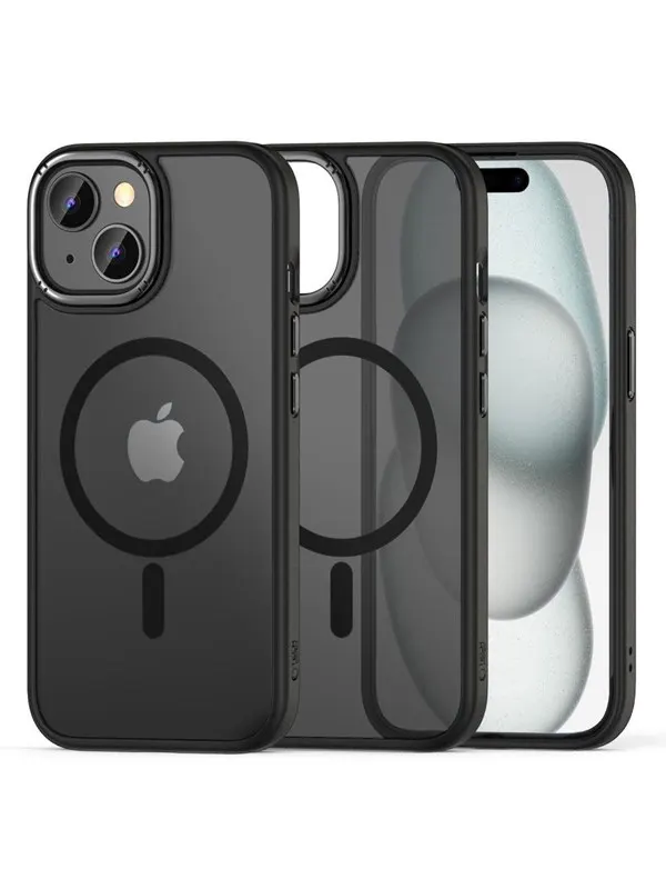 Tech-Protect MagMat 2 MagSafe Case for iPhone 15 - Matte Black