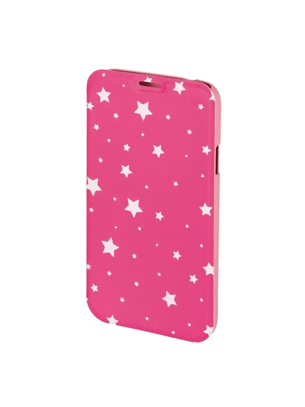 Hama "Luminous Stars" Booklet Case for Apple iPhone 6/6s pink/white