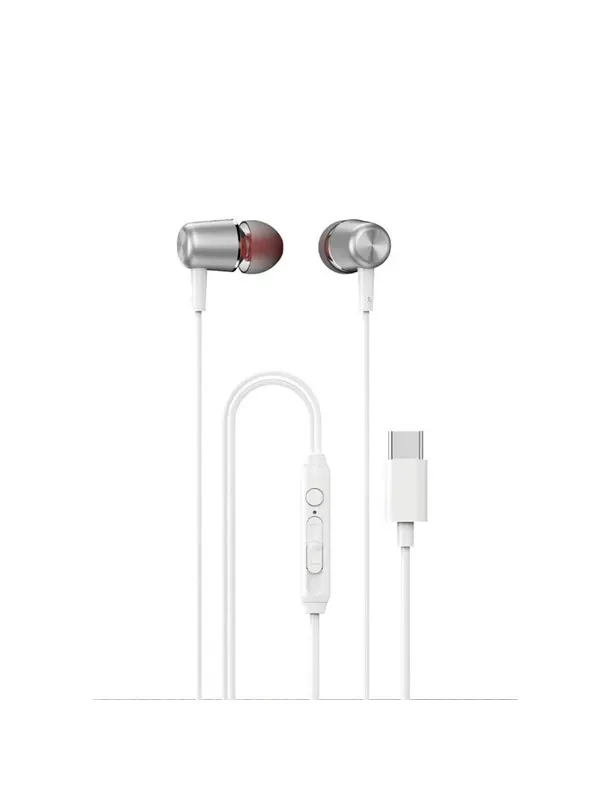 Dudao X1PROT In-Ear Wired USB-C Headphones 1.2m - White