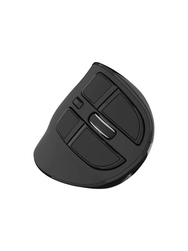 Natec EUPHONIE PRO - vertical mouse - 2.4 GHz Bluetooth 5.0 - black - Vertical mouse - Optic - 9 knappar - Svart