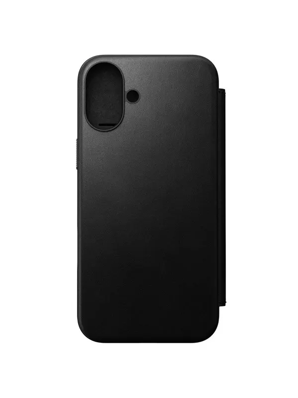 Nomad Modern Leather Folio - iPhone 16 Plus | Black | Leather
