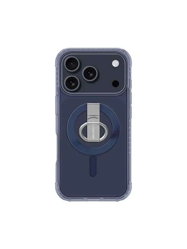 AmazingThing Titan Pro Grip Ring Set Case for iPhone 17 Pro Max Compatible with MagSafe - Blue
