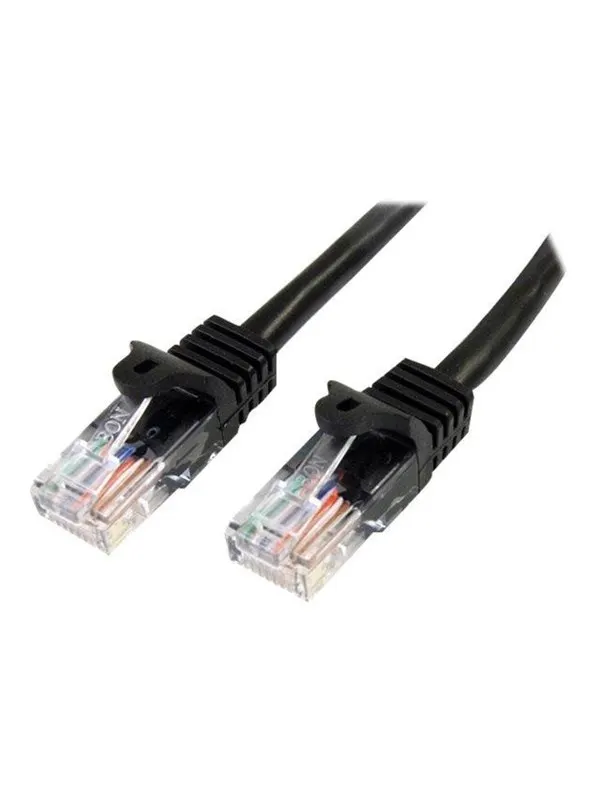 StarTech.com 5m Black Cat5e / Cat 5 Snagless Patch Cable 5 m - patch cable - 5 m - black - Svart - 5m
