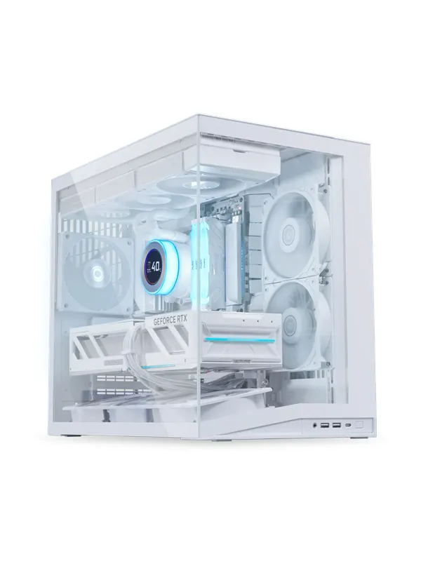 Lian Li O11D Mini V2 Flow White - Chassi - Miditower - Vit