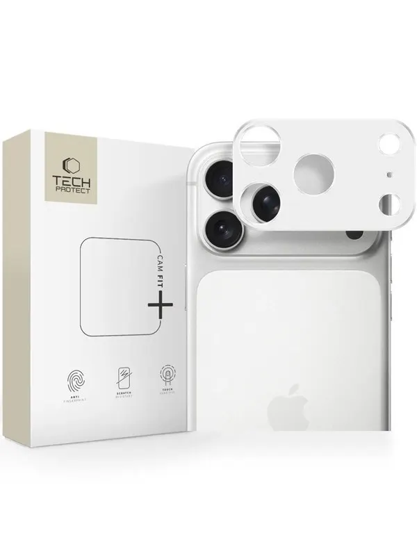 Tech-Protect Camalloy Fit+ Camera Cover for iPhone 17 Pro Max - Silver