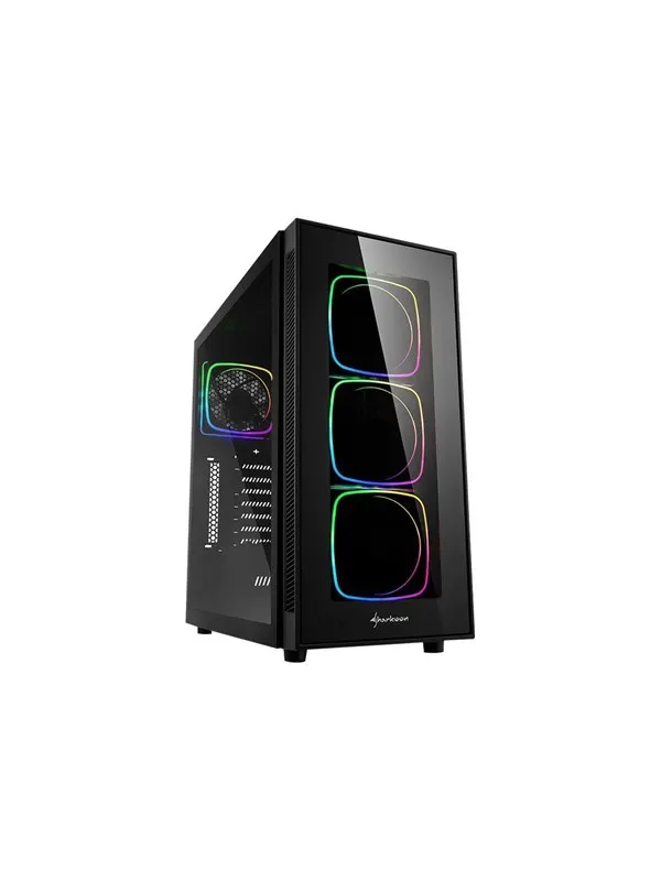 Sharkoon TG6 RGB - mid tower - ATX - Chassi - Tower - Svart