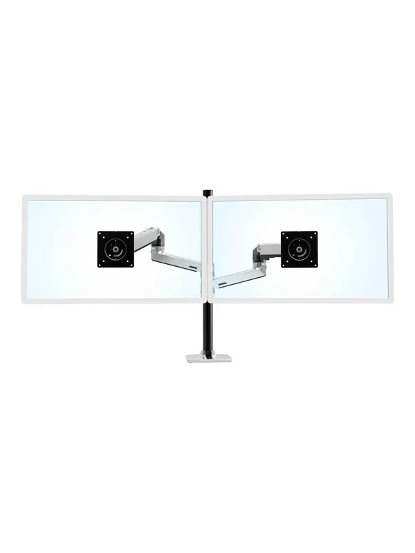 Ergotron LX Dual Stacking Arm Tall Pole (polished aluminum)
