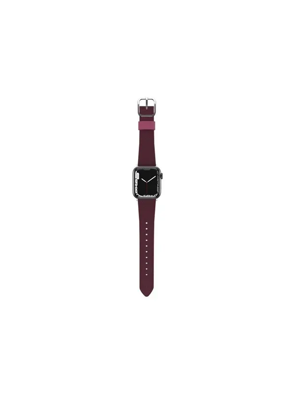 OtterBox Symmetry Cactus Leather Watch Band for Apple Watch 40/41/42mm Maroon Bells - pink