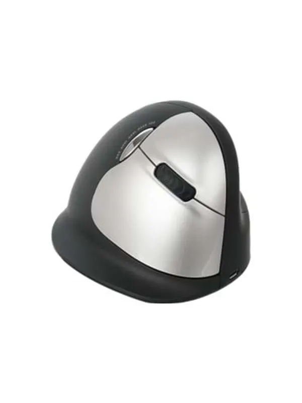 R-Go Tools R-Go HE Mouse Vertical Mouse Wireless Right - Ergonomisk mus - 5 knappar - Silver
