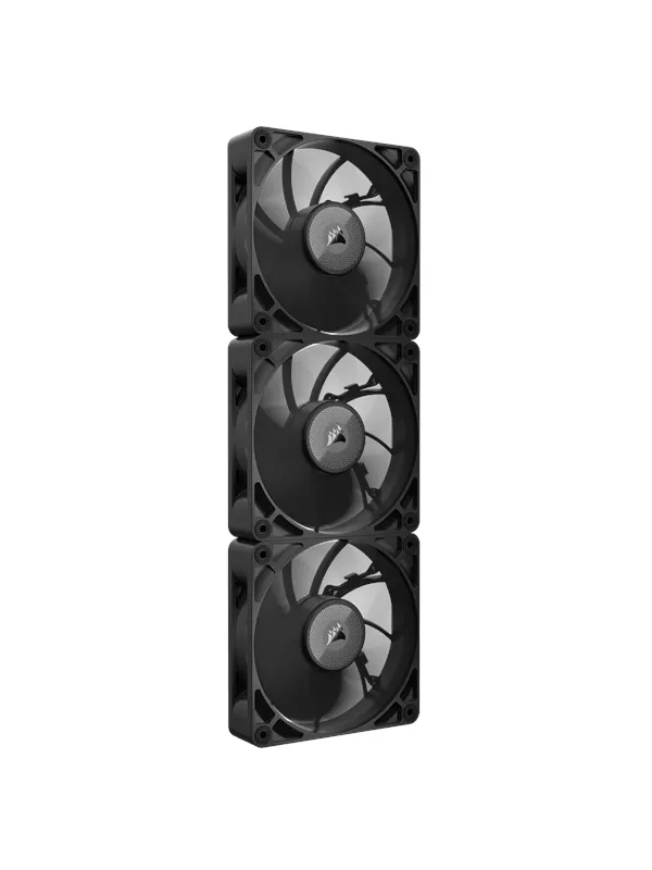 Corsair iCUE LINK RX120 MAX (3-pack starter kit) - Chassi fläkt - 120mm - Svart - 36 dBA