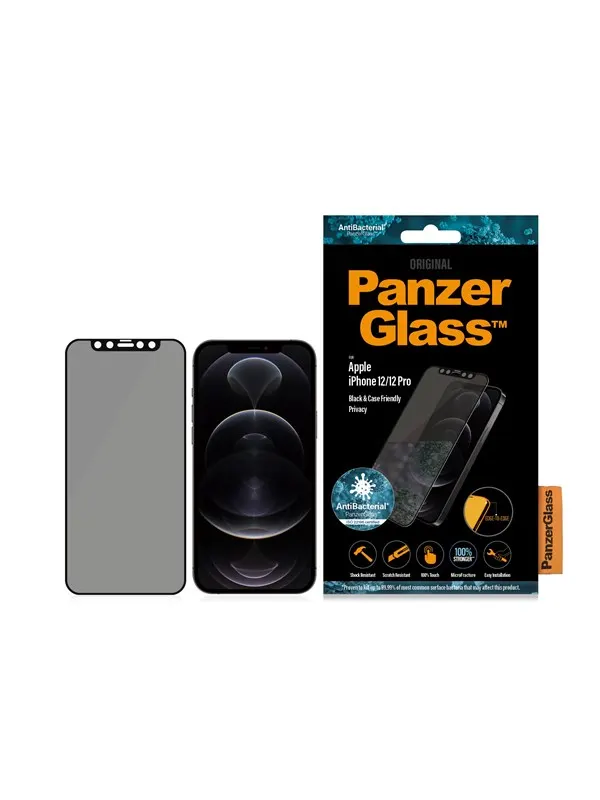 PanzerGlass Privacy Screen Protector Apple iPhone 12 | 12 Pro | Edge-to-Edge