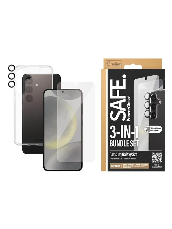 SAFE by PanzerGlass 3-in-1 Pack Samsung Galaxy S24