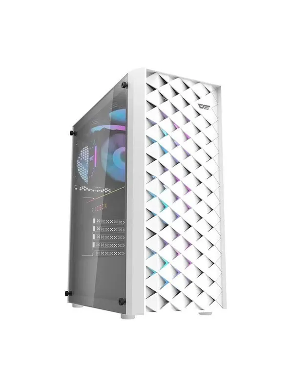 Darkflash Computer case DK351+ 4 fans (white) - Chassi - Vit