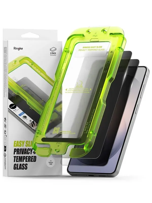 Ringke Easy Slide Tempered Glass Privatizing 2-Pack for Samsung Galaxy S26