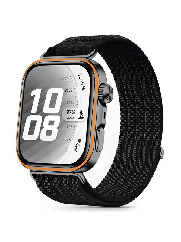 Tech-Protect Nylon Strap an Huawei Watch Fit 3 / 4 / 4 Pro / 5 / 5 Pro - Black