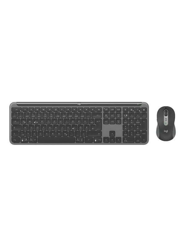 Logitech Signature Slim Combo MK950 - Tastatur & Mus set - Tysk - Grå