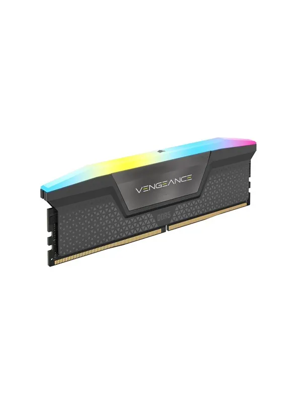 Corsair Vengeance RGB DDR5-6000 - 16GB - CL38 - Single Channel (1 pcs) - AMD EXPO & Intel XMP - Grå med RGB