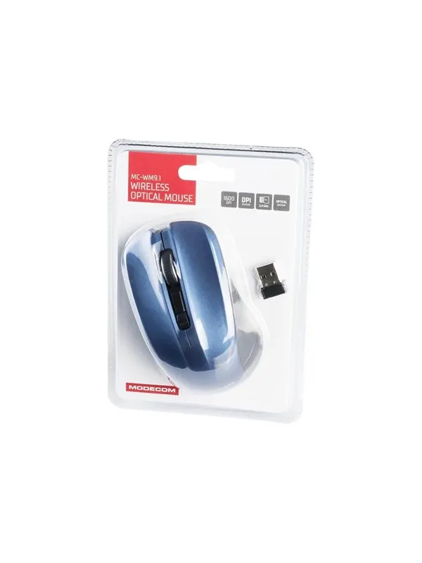 MODECOM MC-M9.1 - Mouse - Optic - 4 knappar - Blå