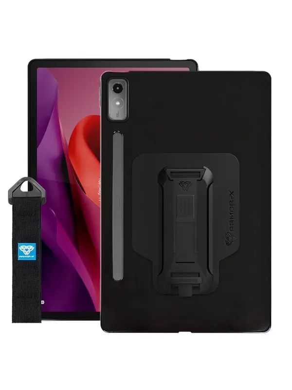 Armor-X Lenovo Tab P12 TB370 | Shockproof Case w/ Kickstand & hand strap & X-Mou