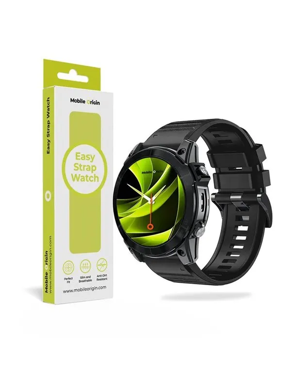 Mobile Origin Easy Strap Silicone Watch 26mm Black