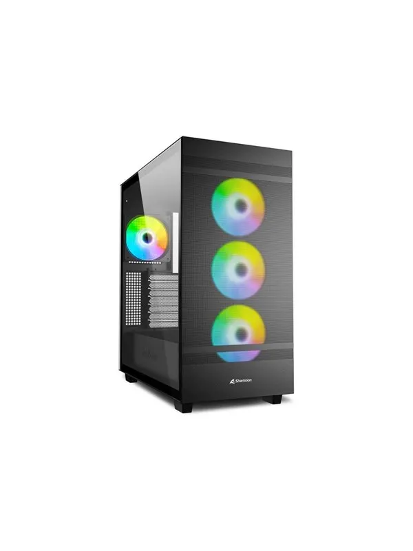 Sharkoon Rebel C50 RGB - Chassi - Tower - Svart