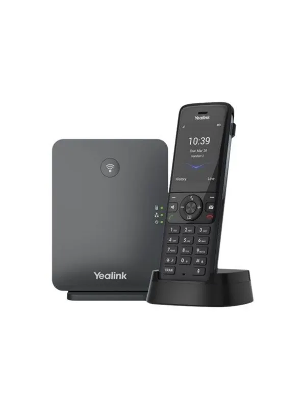 Yealink W78P - cordless phone / VoIP phone - with Bluetooth interface with caller ID - 3-way call capability