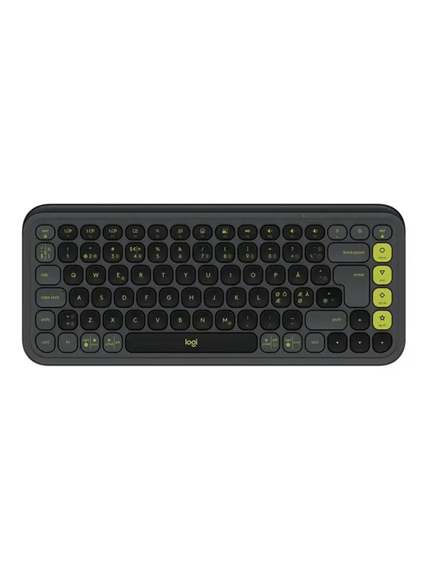 Logitech POP Icon Keys - Tangentbord - Nordisk - Grå