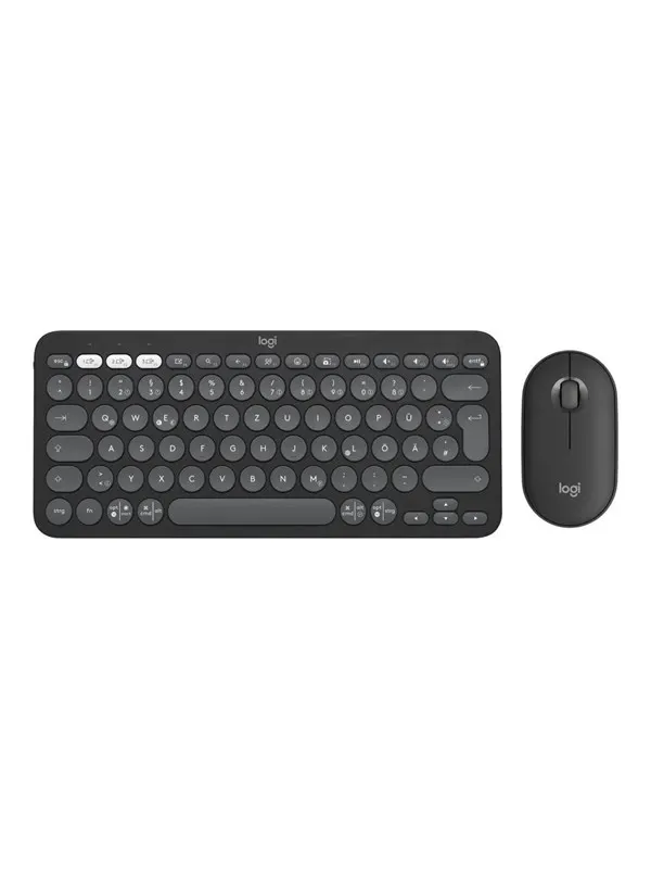 Logitech Pebble 2 Combo - Tastatur &amp; Mus set - Engelska (UK) - Svart