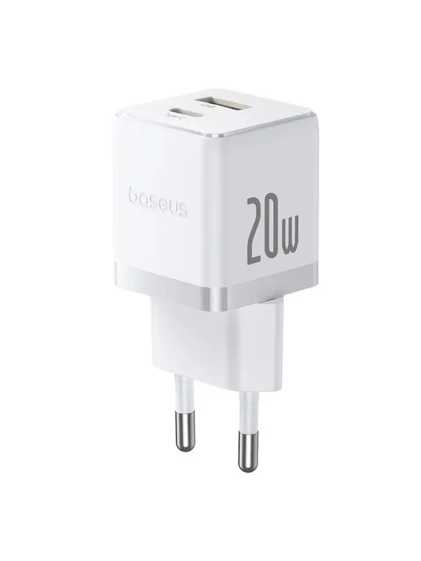 Baseus Palm 20W USB-C USB-A Wall Charger - White