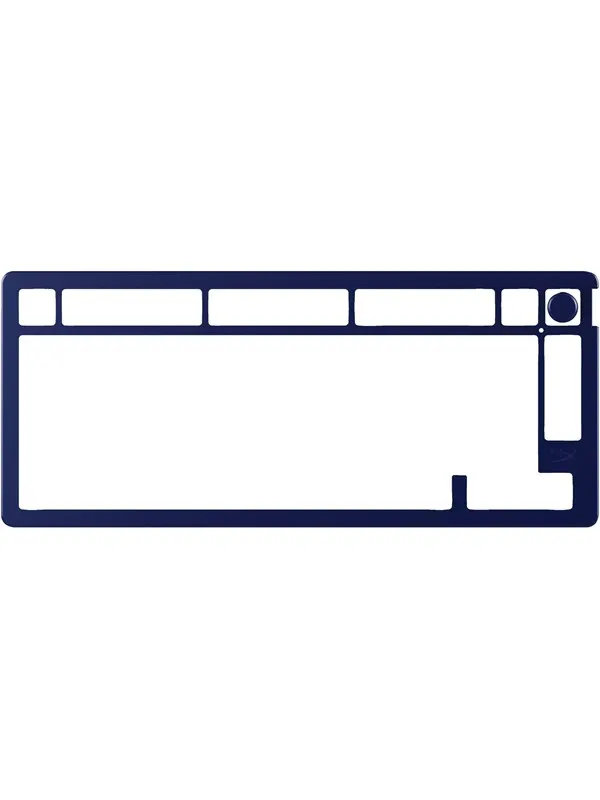 HyperX Alloy Rise 75 (75%) - Top Plate - Navy Blue - Gaming Keyboard - Utan numpad - Blå