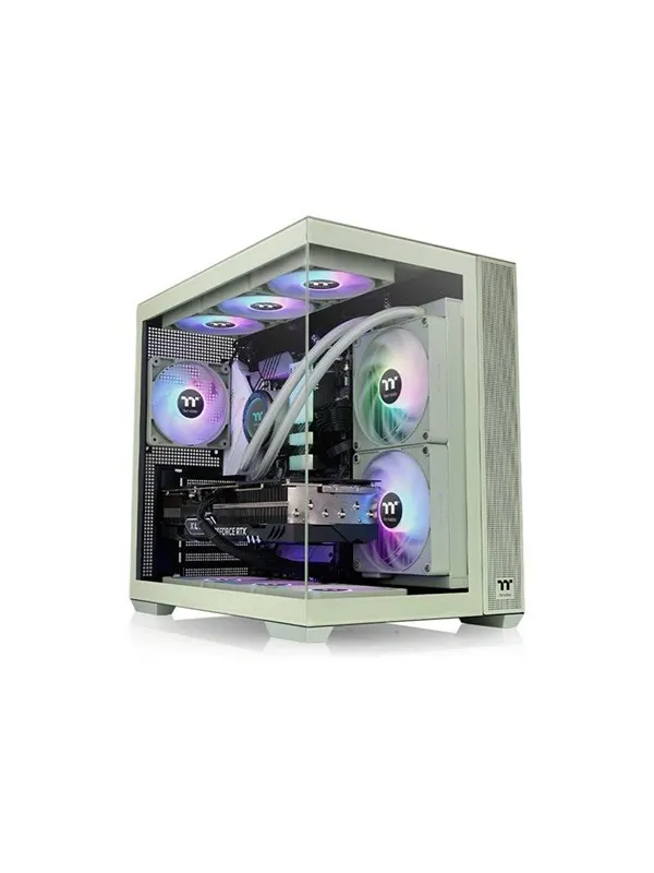 Thermaltake View 380 TG ARGB - Chassi - Tower - Grön
