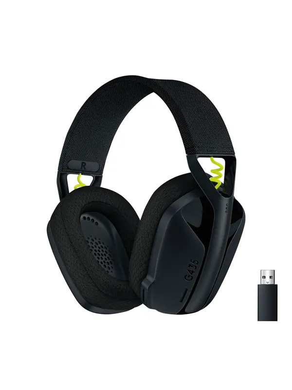 Logitech G435 LIGHTSPEED trådlöst gamingheadset - Svart