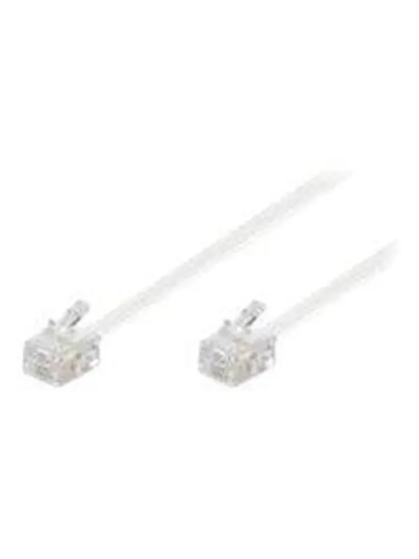 Pro Modular telephone cable - Vit - 10m