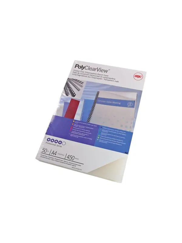 GBC PolyClearView - 100 pcs. - polypropylene binding cover