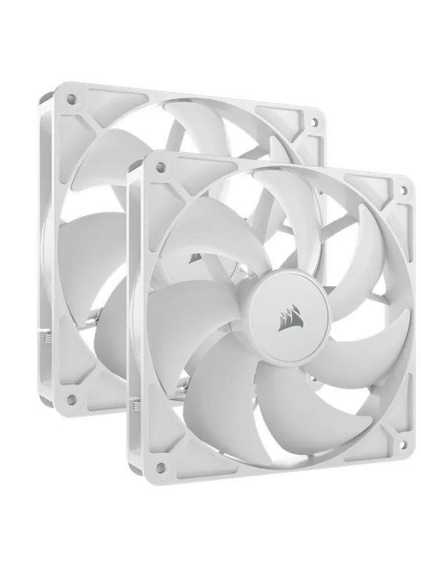 Corsair RS140 - dual-pack - Chassi fläkt - 140mm - Vit - 36 dBA