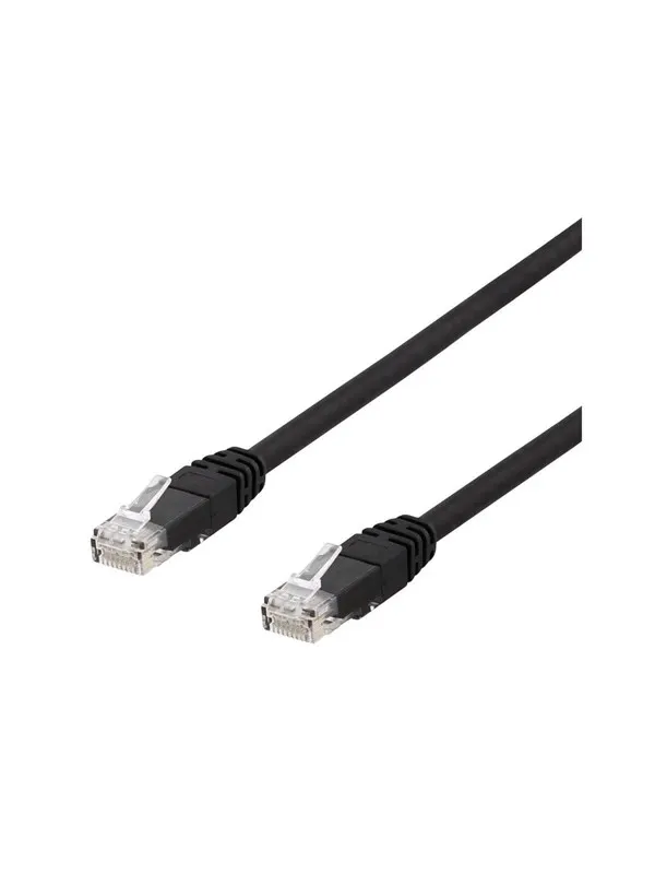 Deltaco Patch Cable - 30 cm - Svart - 0.3m