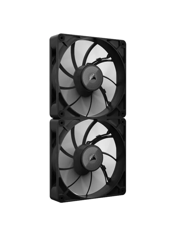 Corsair iCUE LINK RX140 MAX (2-pack starter kit) - Chassi fläkt - 140mm - Svart - 36 dBA