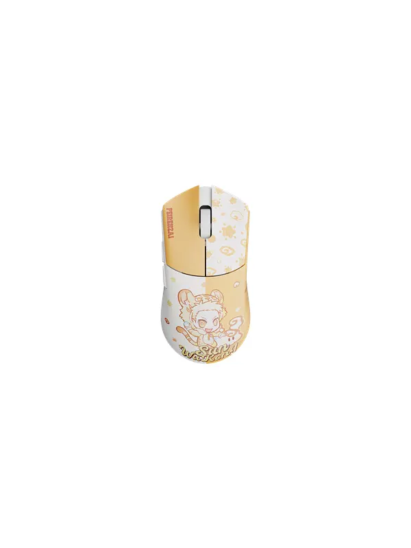 WLMouse BEAST G Max Wireless X FEIRENZAI - Yellow (Limited Edition) - Gamingmus - Optic - 5 knappar - Yellow