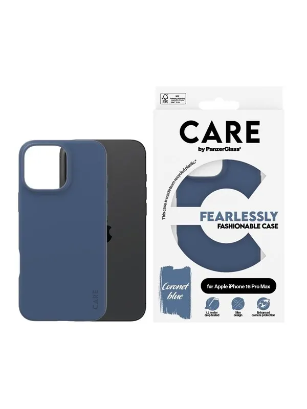 CARE by PanzerGlass Case Fashion Blue iPhone 16 Pro Max