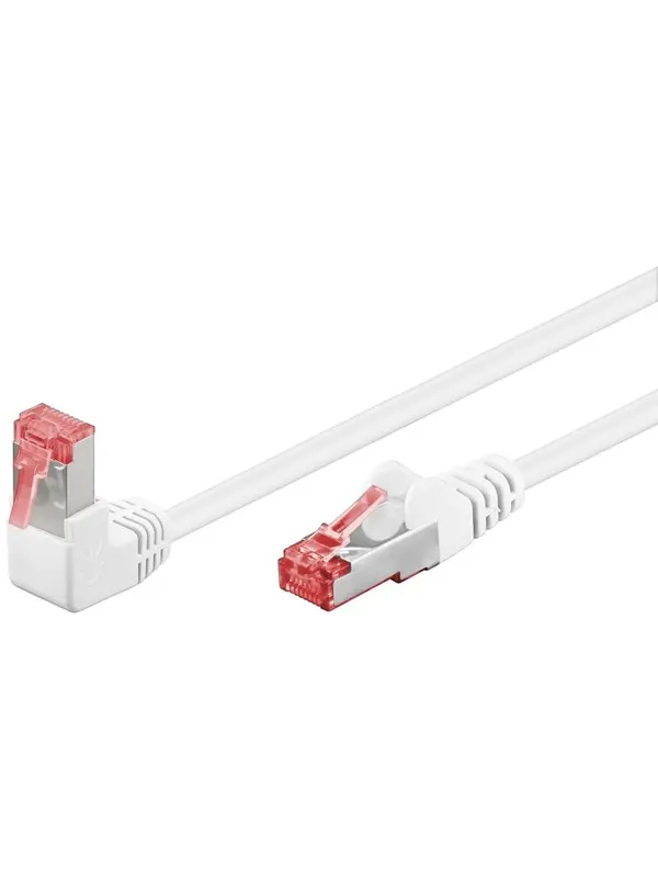 Pro LAN CAT 6 S/FTP - 90° - Vit - 5m