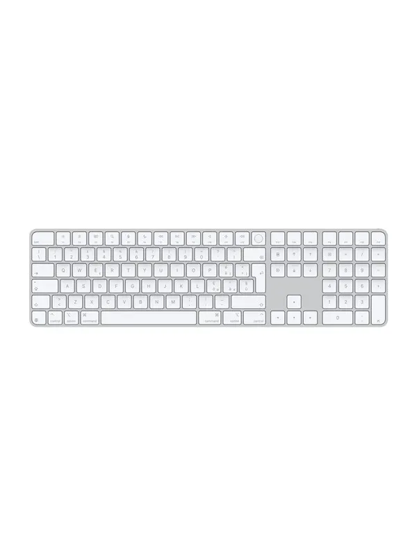Apple Magic Keyboard with Touch ID and Numeric Keypad - Tangentbord - Italiensk - Vit