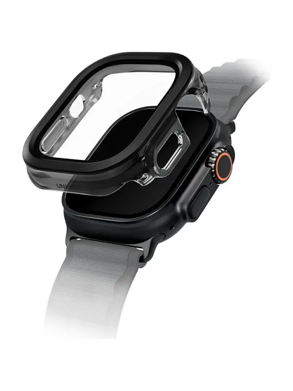 UNIQ Voute Tempered Glass Case for Apple Watch Ultra 49mm - Black