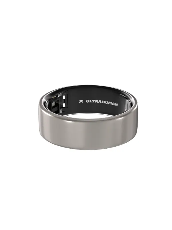 Ultrahuman Ring Air Raw Titanium- Size 6