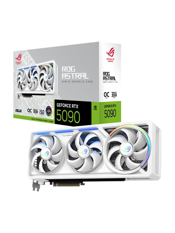 ASUS GeForce RTX 5090 ROG Astral White OC - 32GB GDDR7 RAM - Grafikkort