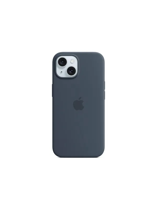 Apple iPhone 15 Silicone Case with MagSafe - Storm Blue
